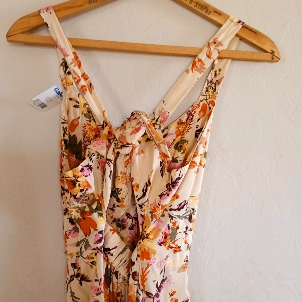 Angie NWT Cottagecore Floral Maxi Dress M Halter Neck Boho Summer Style New - Picture 7 of 9
